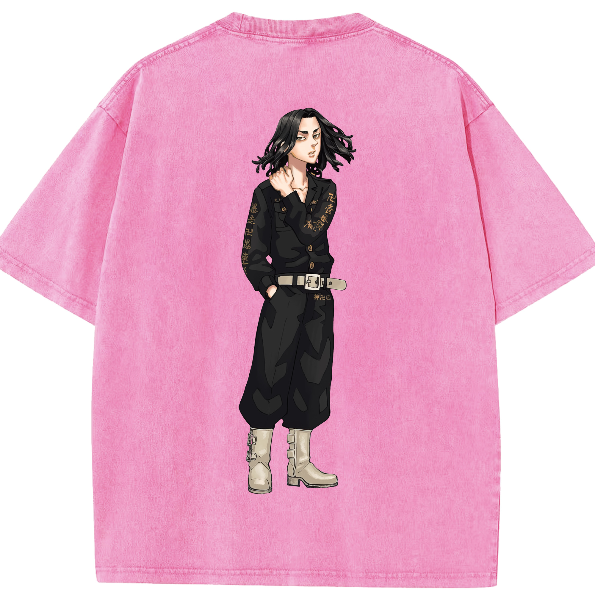 （画像用） 東京リベンジャーズ Tokyo Revengers 綿100% ヴィンテージ風 半袖Tシャツ（背面プリント）